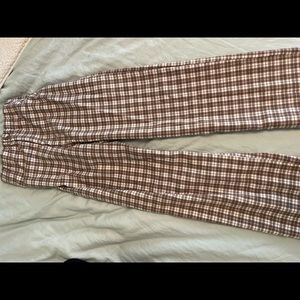 Plaid discontinued brandy pants